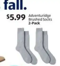 Aldi Adventuridge Brushed Socks 2-Pack offer