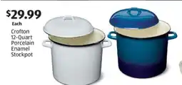 Aldi Crofton 12-Quart Porcelain Enamel Stockpot offer