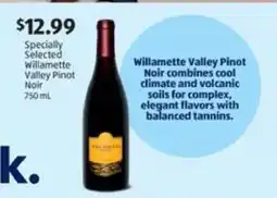 Aldi Specially Selected Willamette Valley Pinot Noir offer
