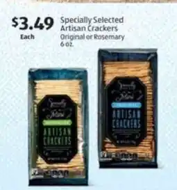 Aldi Specially Selected Artisan Crackers offer
