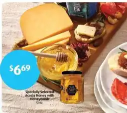 Aldi Specially Selected Acacia Honey with Honeycomb offer