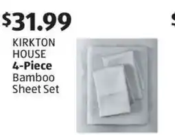 Aldi KIRKTON HOUSE 4-Piece Bamboo Sheet Set offer
