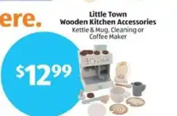 Aldi Little Town Wooden Kitchen Accessories offer