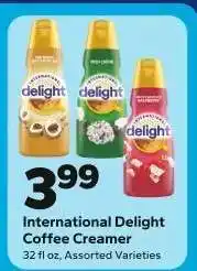 Save a Lot International Delight Coffee Creamer offer
