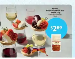 Aldi Priano Mini Italian Meat and Cheese Tray offer