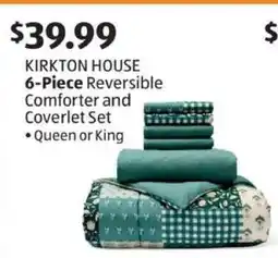 Aldi KIRKTON HOUSE 6-Piece Reversible Comforter and Coverlet Set offer