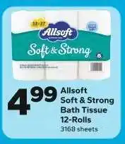 Save a Lot Allsoft Soft & Strong Bath Tissue offer