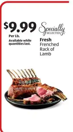 Aldi Fresh Frenched Rack of Lamb offer