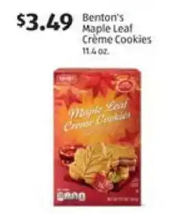Aldi Benton's Maple Leaf Crème Cookies offer
