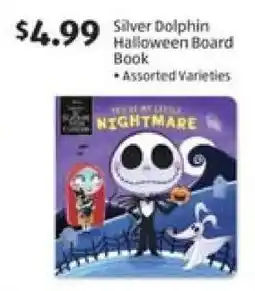 Aldi Silver Dolphin Halloween Board Book offer