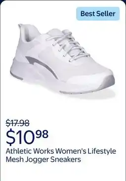 Walmart Athletic Works Women's Lifestyle Mesh Jogger Sneakers, Sizes 6-12, Wide Width Available offer