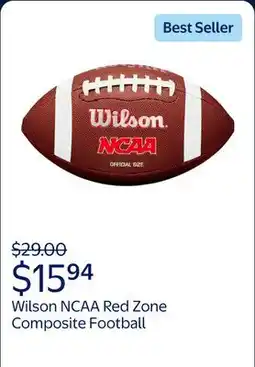 Walmart Wilson NCAA Red Zone Composite Football, Official Size (Ages 14 and up) offer