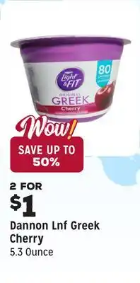 Grocery Outlet Lnf Greek Cherry offer