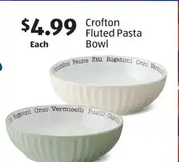 Aldi Crofton Fluted Pasta Bowl offer