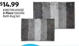 Aldi KIRKTON HOUSE 2-Piece Chenille Bath Rug Set offer