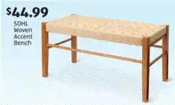 Aldi SOHL Woven Accent Bench offer