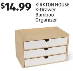 Aldi KIRKTON HOUSE 3-Drawer Bamboo Organizer offer