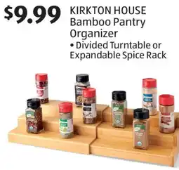 Aldi KIRKTON HOUSE Bamboo Pantry Organizer offer
