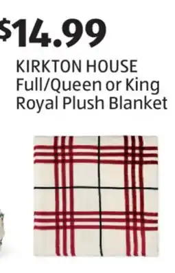 Aldi KIRKTON HOUSE Full/Queen or King Royal Plush Blanket offer
