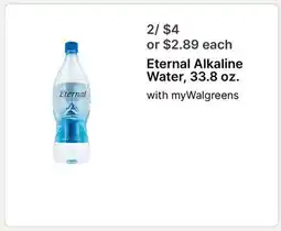 Walgreens Eternal Alkaline Water offer
