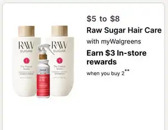 Walgreens Raw Sugar Hair Care offer