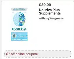 Walgreens Neuriva Plus Supplements offer