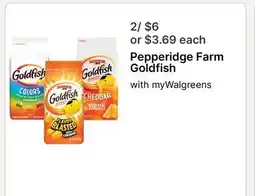 Walgreens Pepperidge Farm Goldfish offer