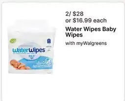 Walgreens Water Wipes Baby Wipes offer