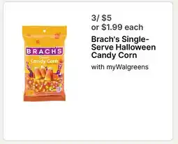 Walgreens Brach's Single-Serve Halloween Candy Corn offer