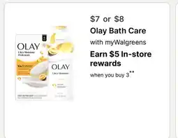 Walgreens Olay Bath Care offer
