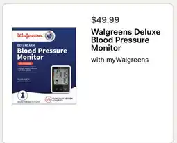 Walgreens Walgreens Deluxe Blood Pressure Monitor offer