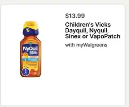 Walgreens Vicks Dayquil, Nyquil, Sinex or VapoPatch offer