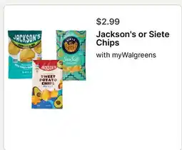 Walgreens Jackson's or Siete Chips offer