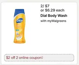 Walgreens Dial Body Wash offer
