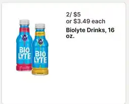 Walgreens Biolyte Drinks offer