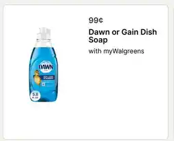 Walgreens Dawn or Gain Dish Soap offer