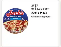 Walgreens Jack's Pizza offer