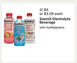Walgreens SueroX Electrolyte Beverage offer