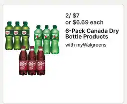 Walgreens 6-Pack Canada Dry Bottle Products offer
