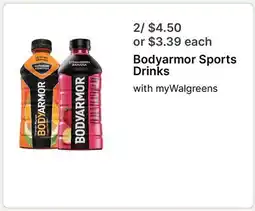 Walgreens Bodyarmor Sports Drinks offer