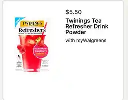 Walgreens Twinings Tea Refresher Drink Powder offer