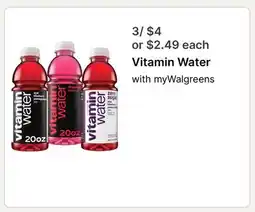 Walgreens Vitamin Water offer