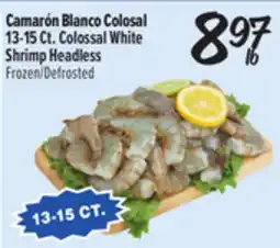 El Super Colossal White Shrimp Headless offer