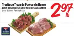 El Super Fresh Boneless Pork Stew Meat or Cushion Meat offer