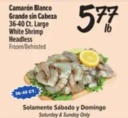 El Super 36-40 Ct. Large White Shrimp Headless offer