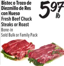El Super Fresh Beef Chuck Steaks or Roast offer