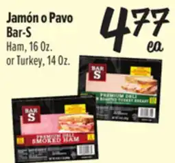 El Super Bar-S Ham, 16 Oz. or Turkey, 14 Oz offer