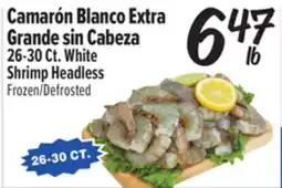 El Super 26-30Ct. White Shrimp Headless offer