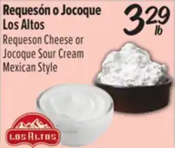 El Super Requeson Cheese or Jocoque Sour Cream offer