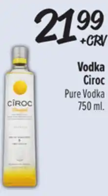 El Super Ciroc Pure Vodka offer